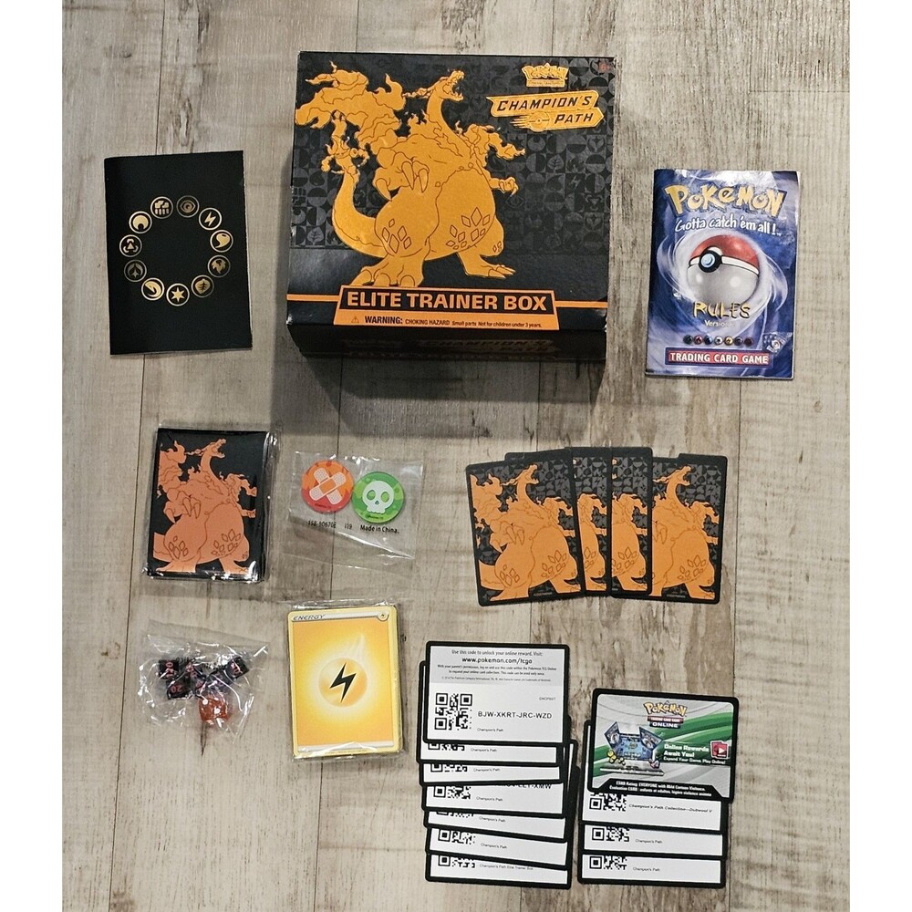 Pokemon Trading Card Game Champions Path ETB Elite Trainer Box OPEN No Packs